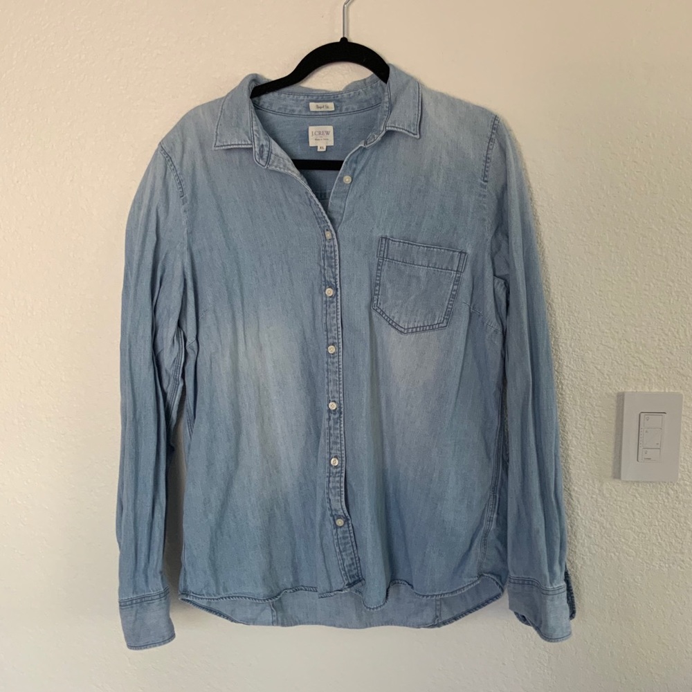 J. Crew Chambray Button-Down Shirt